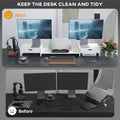 Dual Monitor Stand Riser With Drawers