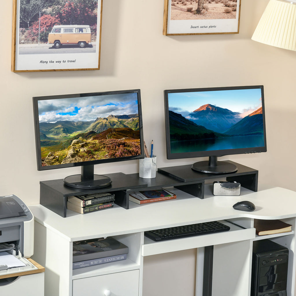 Vinsetto Dual Monitor Stand Riser