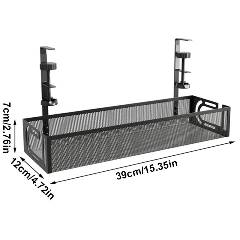 Under-Desk Cable Management Tray
