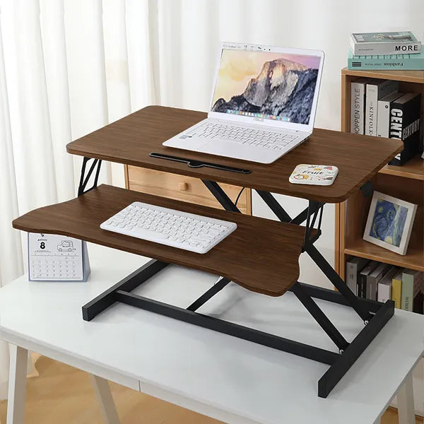 32 Inch Desk Converter Walnut