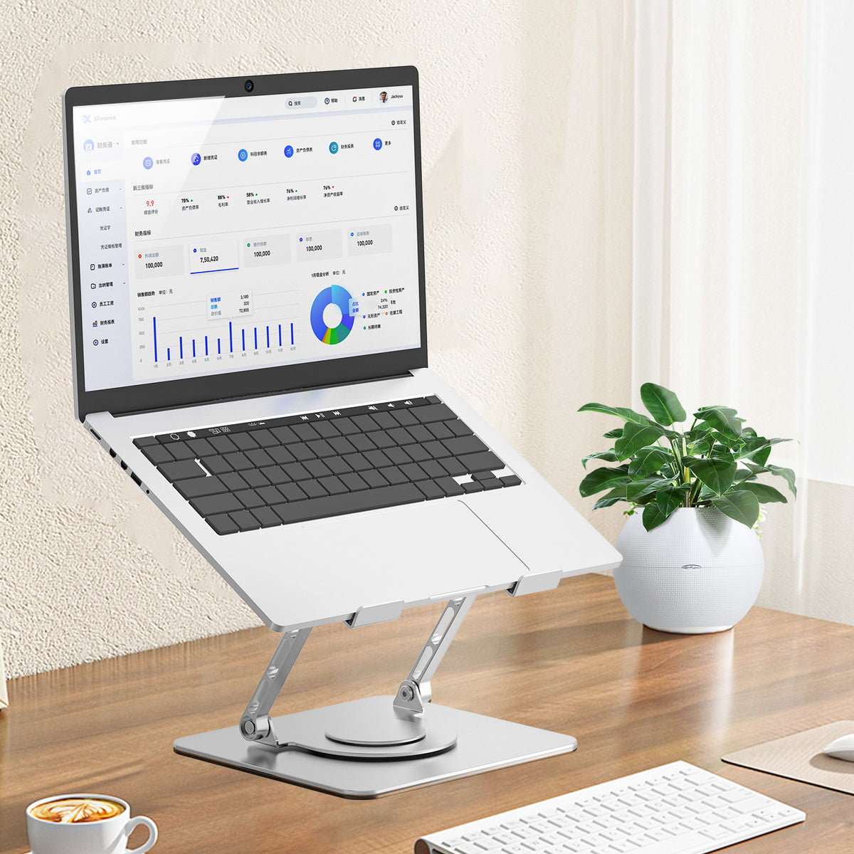 Foldable Adjustable Rotating Laptop Stand