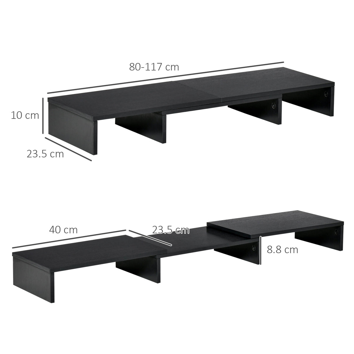 Vinsetto Dual Monitor Stand Riser