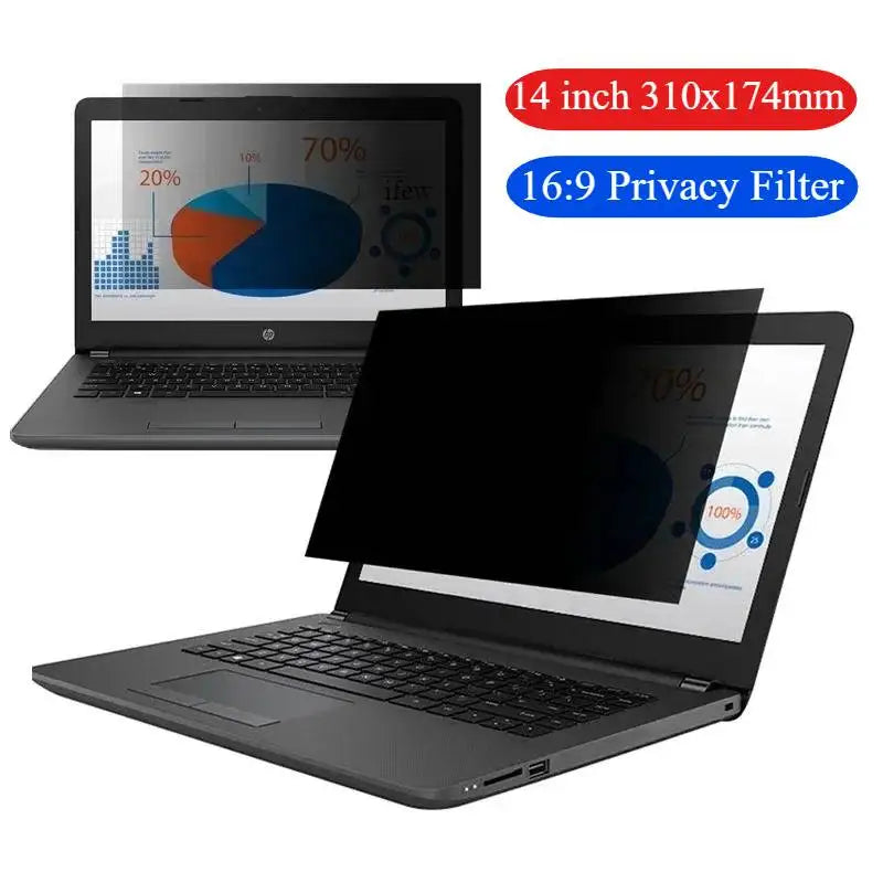 14-Inch Monitor Privacy Screen Filter, Anti-Peeping Display Protector for Laptop 13-15.6 inch